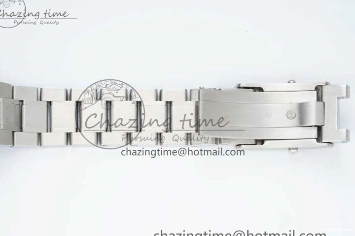 0403 Speedmaster Racing Master SS HKF Best Edition Black White Dial on SS Bracelet A Upgraded 7807